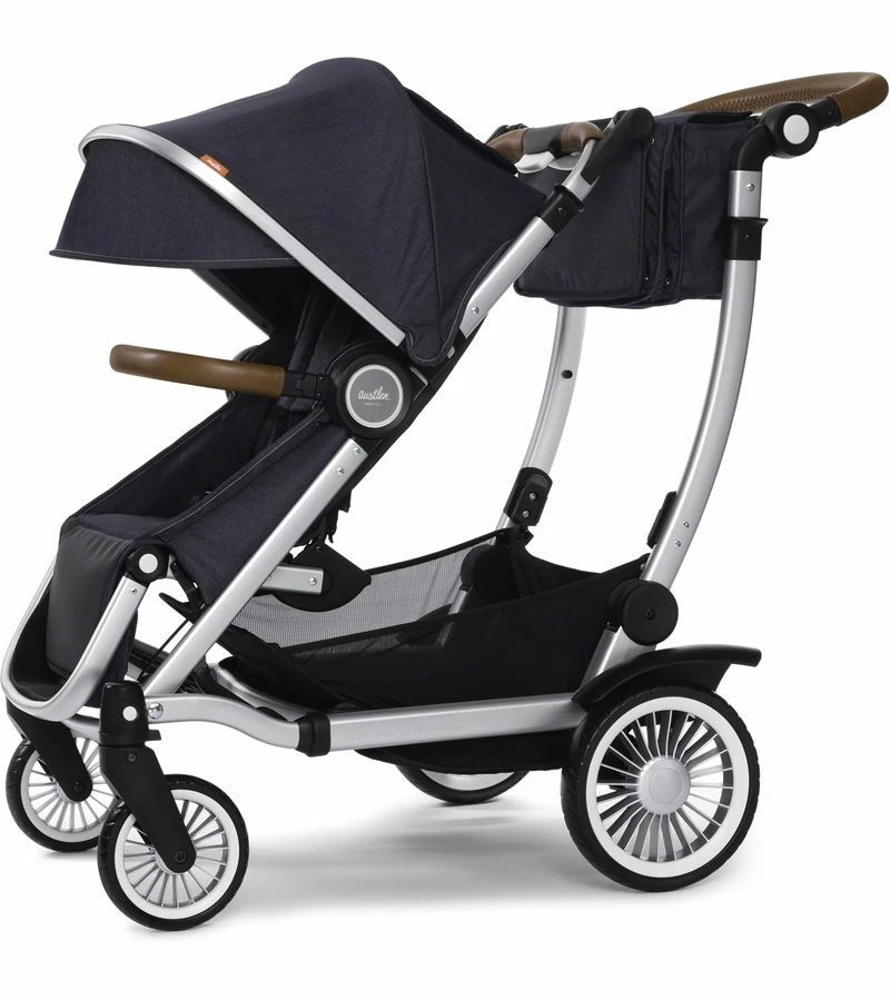 Austlen Entourage Stroller - Silver / Navy 3 Austlen Entourage Stroller - Silver / Navy