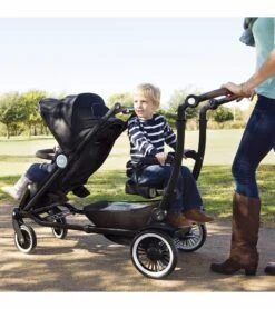 Austlen Entourage Stroller & Sit+Stand Jump Seat - Black / Black -Babyzen || Baby Jogger Shop austlen entourage stroller sit stand jump seat black black 204