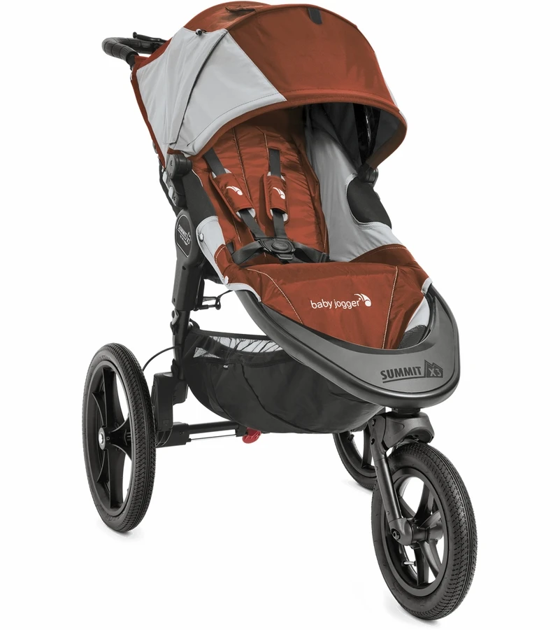 Baby Jogger 2016 Summit X3 Single Jogging Stroller - Orange / Gray 3 Baby Jogger 2016 Summit X3 Single Jogging Stroller - Orange / Gray