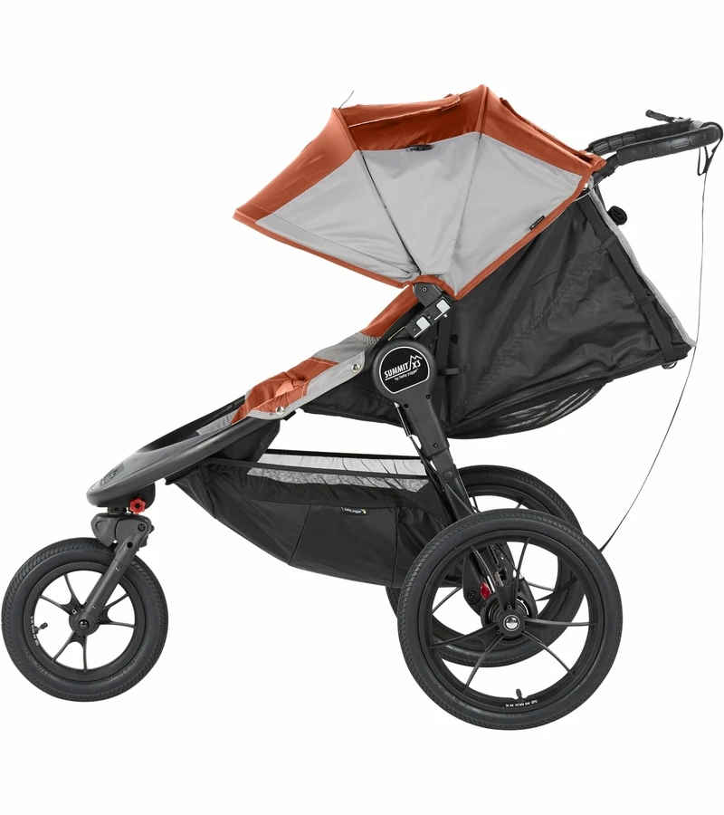 Baby Jogger 2016 Summit X3 Single Jogging Stroller - Orange / Gray 5 Baby Jogger 2016 Summit X3 Single Jogging Stroller - Orange / Gray - Image 3