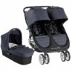 Baby Jogger City Mini 2 Double Stroller + Pram Bundle - Carbon