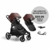 Baby Jogger City Select 2 Double Stroller Bundle - Eco Collection - Pure Mulberry