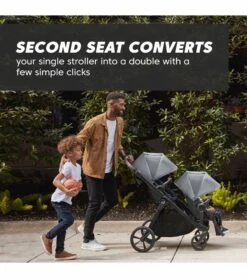Baby Jogger City Select 2 Double Stroller, Sibling Essentials Package - Harbor Grey -Babyzen || Baby Jogger Shop baby jogger city select 2 double stroller sibling essentials package harbor grey 126