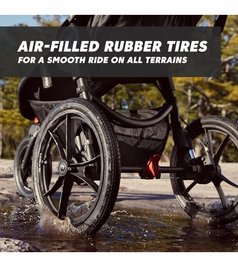 Baby Jogger Summit X3 Single Jogging Stroller - Black / Gray 7 Baby Jogger Summit X3 Single Jogging Stroller - Black / Gray - Image 5