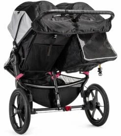 Baby Jogger Summit X3 Double Jogging Stroller - Black / Gray -Babyzen || Baby Jogger Shop baby jogger summit x3 double jogging stroller black gray 50