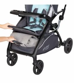 Baby Trend Sit N Stand 5-in-1 Shopper Double Stroller - Blue Mist -Babyzen || Baby Jogger Shop baby trend sit n stand 5 in 1 shopper double stroller blue mist 55
