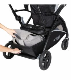 Baby Trend Sit N Stand 5-in-1 Shopper Double Stroller - Moondust -Babyzen || Baby Jogger Shop baby trend sit n stand 5 in 1 shopper double stroller moondust 65