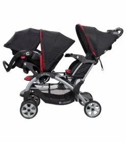 Baby Trend Sit N' Stand Double Stroller - Optic Red -Babyzen || Baby Jogger Shop baby trend sit n stand double stroller optic red 139