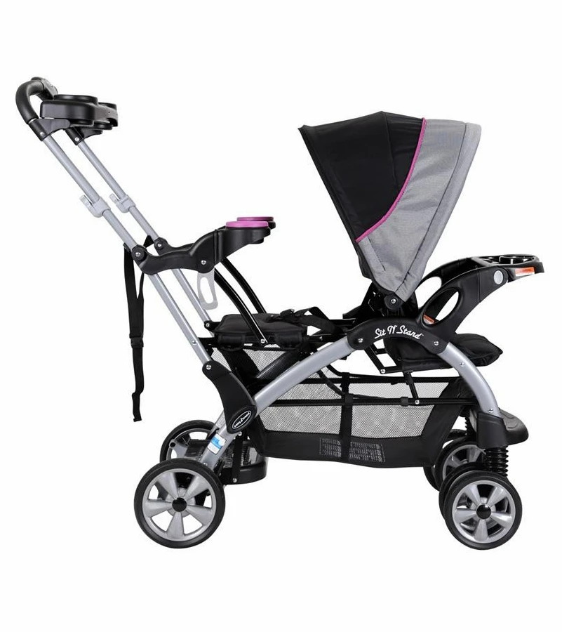 Baby Trend Sit N' Stand Ultra Stroller - Millennium Raspberry 6 Baby Trend Sit N' Stand Ultra Stroller - Millennium Raspberry - Image 4