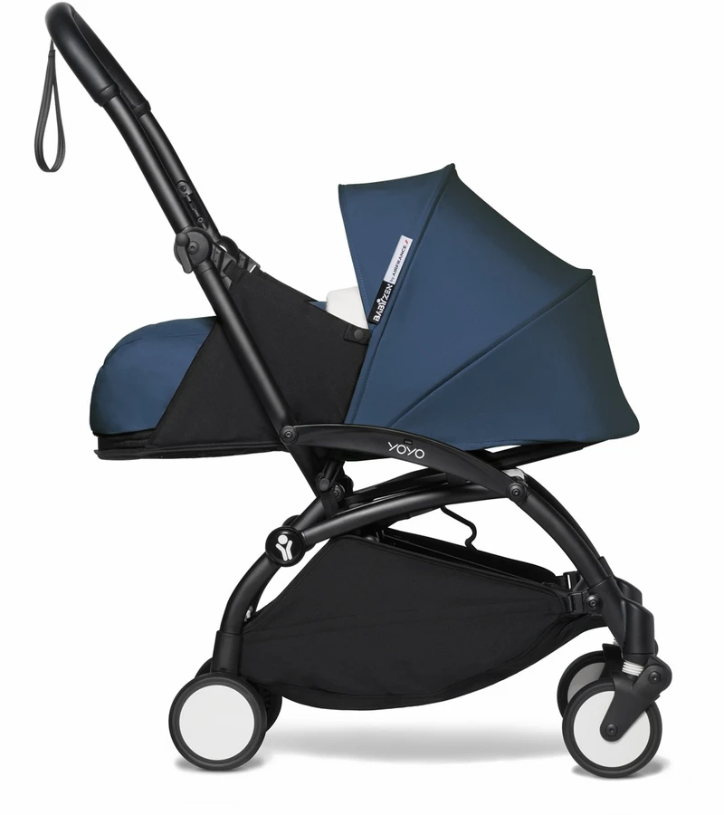 Babyzen YOYO2 Ultra Compact 0+ Stroller - Black / Air France Blue 4 Babyzen YOYO2 Ultra Compact 0+ Stroller - Black / Air France Blue - Image 2