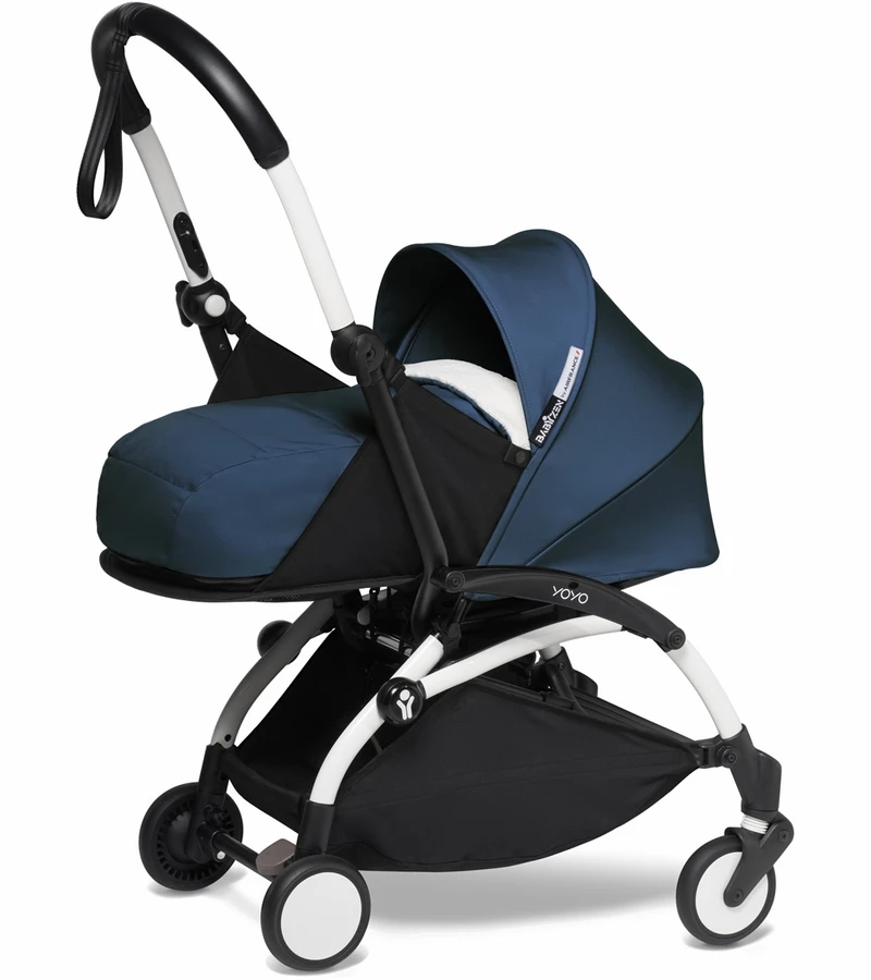 Babyzen YOYO2 Ultra Compact Complete 0+/6+ Stroller - White / Air France Blue 5 Babyzen YOYO2 Ultra Compact Complete 0+/6+ Stroller - White / Air France Blue - Image 3
