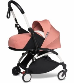 Babyzen YOYO2 Ultra Compact Complete 0+/6+ Stroller - White / Ginger -Babyzen || Baby Jogger Shop babyzen yoyo2 ultra compact 0 stroller white ginger 45