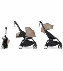 Babyzen YOYO2 Ultra Compact Complete 0+/6+ Stroller - Black / Taupe