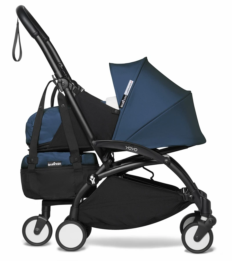 Babyzen YOYO2 Ultra Compact Complete 0+/6+ Stroller & Rolling Bag Bundle - Black/Air France Blue 7 Babyzen YOYO2 Ultra Compact Complete 0+/6+ Stroller & Rolling Bag Bundle - Black/Air France Blue - Image 5