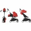 Babyzen YOYO2 Ultra Compact Complete 0+/6+ Stroller & Rolling Bag Bundle - White/Red -Babyzen || Baby Jogger Shop babyzen yoyo2 ultra compact complete 0 6 stroller rolling bag bundle white red 116