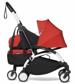 Babyzen YOYO2 Ultra Compact Complete 0+/6+ Stroller & Rolling Bag Bundle - White/Red -Babyzen || Baby Jogger Shop babyzen yoyo2 ultra compact complete 0 6 stroller rolling bag bundle white red 118