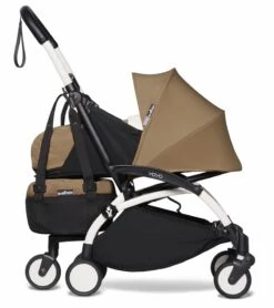 Babyzen YOYO2 Ultra Compact Complete 0+/6+ Stroller & Rolling Bag Bundle - White/Toffee -Babyzen || Baby Jogger Shop babyzen yoyo2 ultra compact complete 0 6 stroller rolling bag bundle white toffee 116