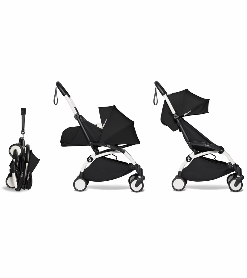 Babyzen YOYO2 Ultra Compact Complete 0+/6+ Stroller - White / Black 3 Babyzen YOYO2 Ultra Compact Complete 0+/6+ Stroller - White / Black