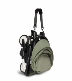 Babyzen YOYO2 Ultra Compact Complete 0+/6+ Stroller - White / Olive -Babyzen || Baby Jogger Shop babyzen yoyo2 ultra compact complete 0 6 stroller white olive 186