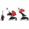 Babyzen YOYO2 Ultra Compact Complete 0+/6+ Stroller - White / Red -Babyzen || Baby Jogger Shop babyzen yoyo2 ultra compact complete 0 6 stroller white red 177