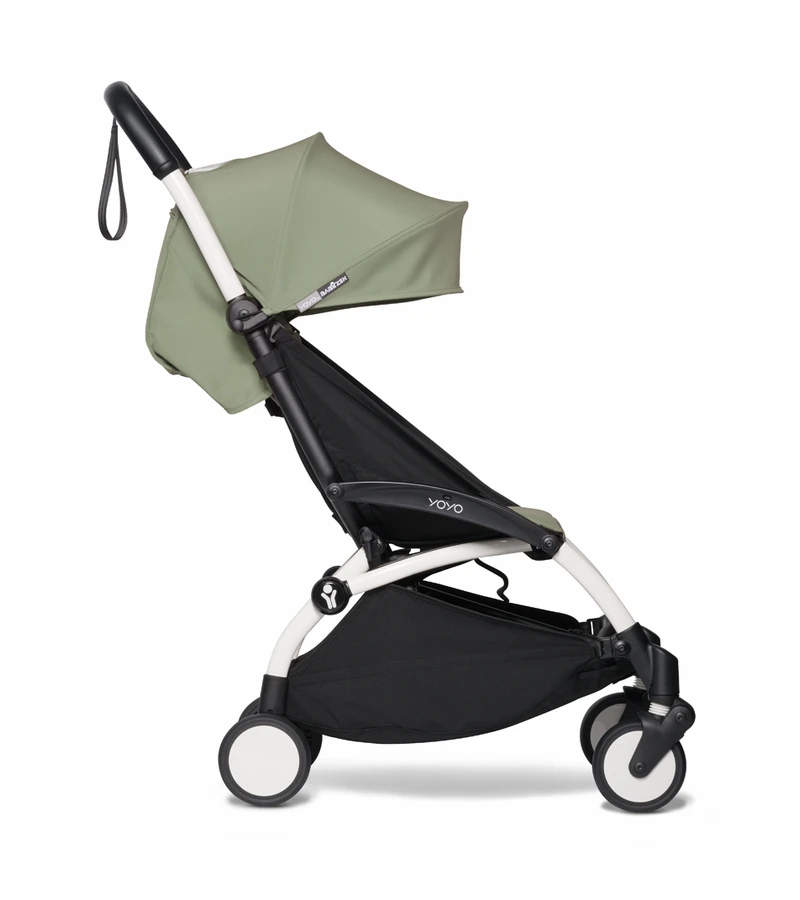 Babyzen YOYO2 Ultra Compact Complete 6+ Stroller & Rolling Bag Bundle - White / Olive 4 Babyzen YOYO2 Ultra Compact Complete 6+ Stroller & Rolling Bag Bundle - White / Olive - Image 2