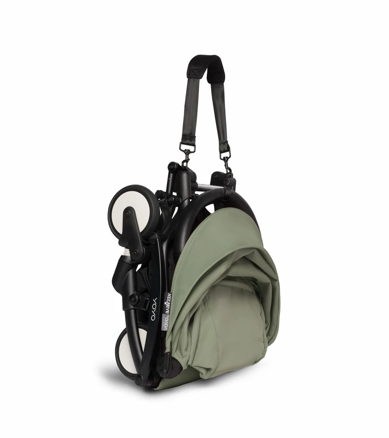 Babyzen YOYO2 Ultra Compact Complete 6+ Stroller & Rolling Bag Bundle - White / Olive 6 Babyzen YOYO2 Ultra Compact Complete 6+ Stroller & Rolling Bag Bundle - White / Olive - Image 4