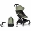 Babyzen YOYO2 Ultra Compact Complete 6+ Stroller & Rolling Bag Bundle - White / Olive -Babyzen || Baby Jogger Shop babyzen yoyo2 ultra compact complete 6 stroller rolling bag bundle white olive 51