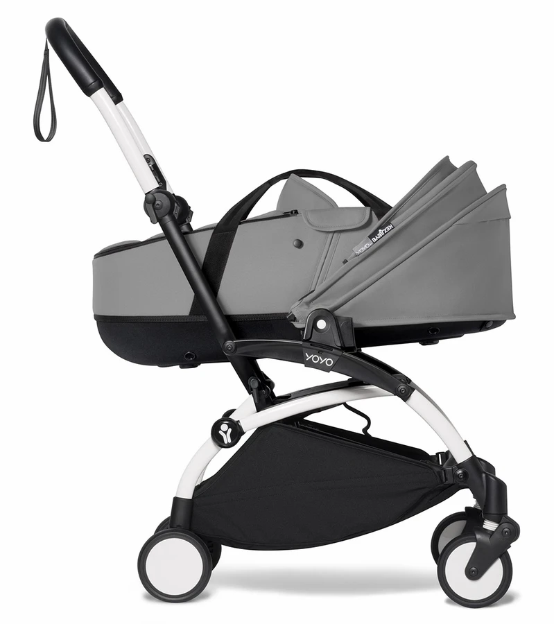 Babyzen YOYO2 Ultra Compact Complete 6+ Stroller With Bassinet Bundle - White/Grey 6 Babyzen YOYO2 Ultra Compact Complete 6+ Stroller With Bassinet Bundle - White/Grey - Image 4