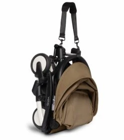 Babyzen YOYO2 Ultra Compact Complete 6+ Stroller With Bassinet & Rolling Bag Bundle - White/Toffee -Babyzen || Baby Jogger Shop babyzen yoyo2 ultra compact complete 6 stroller with bassinet bundle white toffee 80