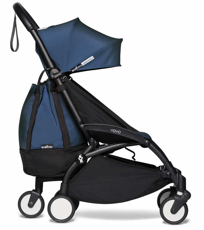 Babyzen YOYO2 Ultra Compact Complete 6+ Stroller & Rolling Bag Bundle - Black/Air France Blue 4 Babyzen YOYO2 Ultra Compact Complete 6+ Stroller & Rolling Bag Bundle - Black/Air France Blue - Image 2