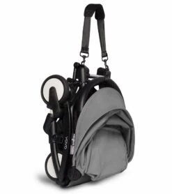 Babyzen YOYO2 Ultra Compact Complete 6+ Stroller With Bassinet & Rolling Bag Bundle - Black/Grey -Babyzen || Baby Jogger Shop babyzen yoyo2 ultra compact complete 6 stroller with bassinet rolling bag bundle black grey 85