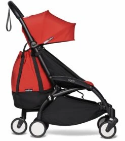Babyzen YOYO2 Ultra Compact Complete 6+ Stroller & Rolling Bag Bundle - Black/Red -Babyzen || Baby Jogger Shop babyzen yoyo2 ultra compact complete 6 stroller with bassinet rolling bag bundle black red 83