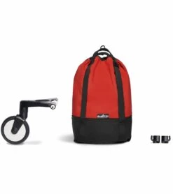 Babyzen YOYO2 Ultra Compact Complete 6+ Stroller & Rolling Bag Bundle - Black/Red -Babyzen || Baby Jogger Shop babyzen yoyo2 ultra compact complete 6 stroller with bassinet rolling bag bundle black red 85 2