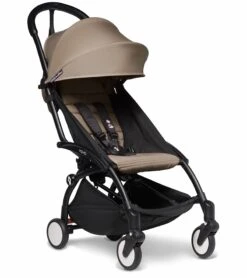 Babyzen YOYO2 Ultra Compact Complete 0+/6+ Stroller - Black / Taupe -Babyzen || Baby Jogger Shop babyzen yoyo2 ultra compact complete 6 stroller with bassinet rolling bag bundle black taupe 83