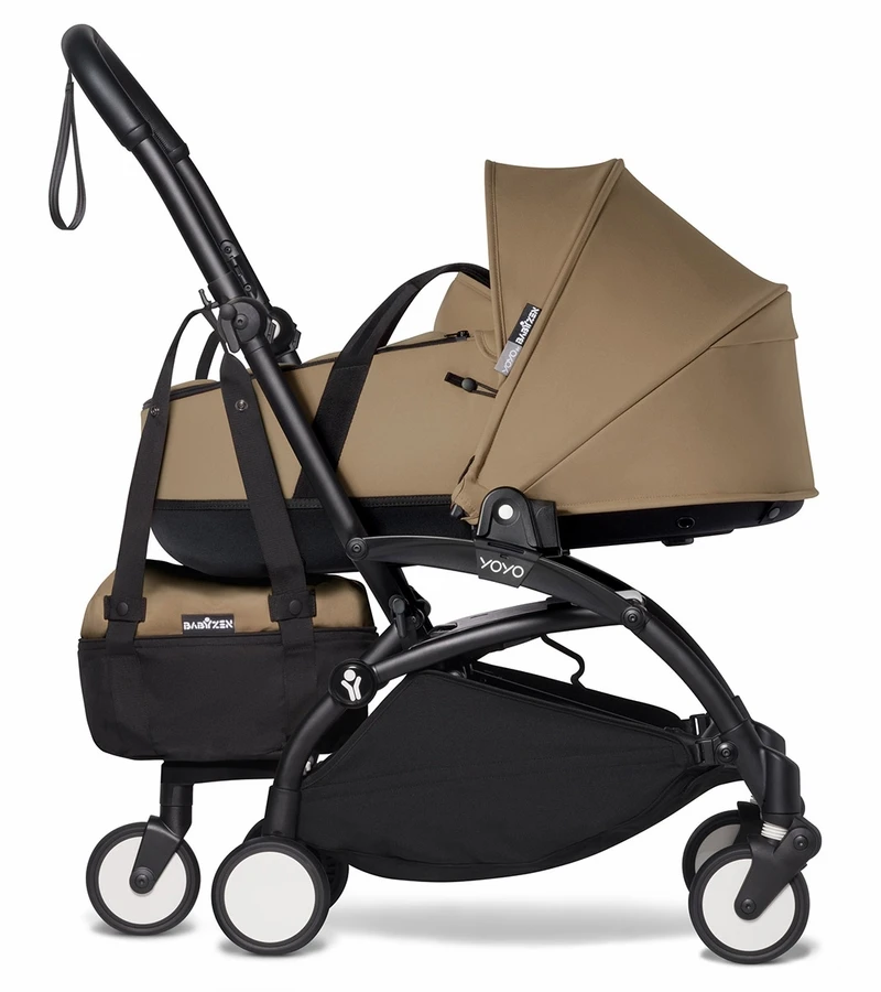Babyzen YOYO2 Ultra Compact Complete 6+ Stroller With Bassinet & Rolling Bag Bundle - Black/Toffee 6 Babyzen YOYO2 Ultra Compact Complete 6+ Stroller With Bassinet & Rolling Bag Bundle - Black/Toffee - Image 4