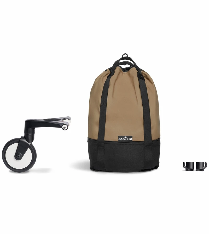 Babyzen YOYO2 Ultra Compact Complete 6+ Stroller With Bassinet & Rolling Bag Bundle - Black/Toffee 7 Babyzen YOYO2 Ultra Compact Complete 6+ Stroller With Bassinet & Rolling Bag Bundle - Black/Toffee - Image 5