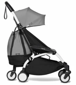 Babyzen YOYO2 Ultra Compact Complete 0+/6+ Stroller & Rolling Bag Bundle - White/Grey -Babyzen || Baby Jogger Shop babyzen yoyo2 ultra compact complete 6 stroller with bassinet rolling bag bundle white grey 81