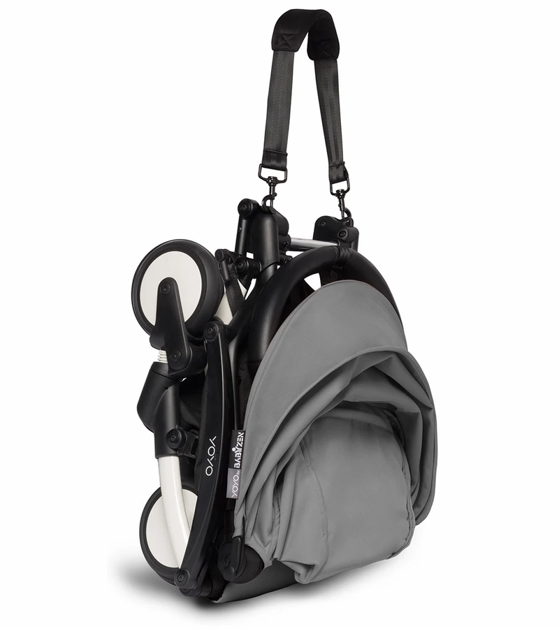 Babyzen YOYO2 Ultra Compact Complete 6+ Stroller With Bassinet Bundle - White/Grey 7 Babyzen YOYO2 Ultra Compact Complete 6+ Stroller With Bassinet Bundle - White/Grey - Image 5