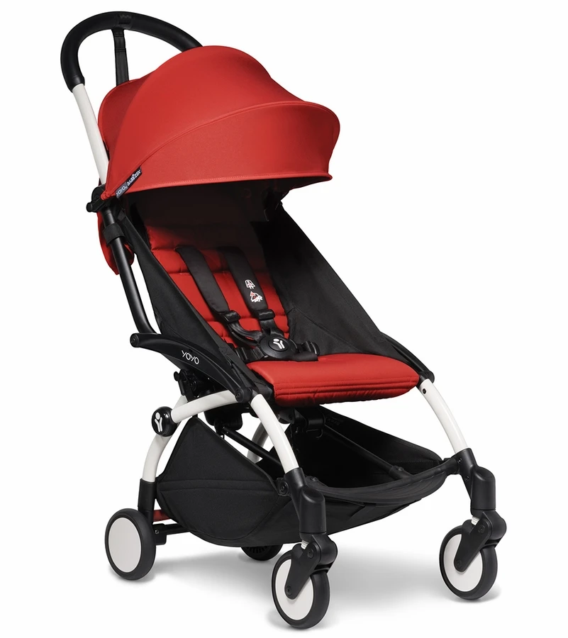 Babyzen YOYO2 Ultra Compact Complete 6+ Stroller & Rolling Bag Bundle - White/Red 5 Babyzen YOYO2 Ultra Compact Complete 6+ Stroller & Rolling Bag Bundle - White/Red - Image 3