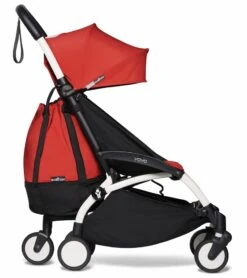 Babyzen YOYO2 Ultra Compact Complete 0+/6+ Stroller & Rolling Bag Bundle - White/Red -Babyzen || Baby Jogger Shop babyzen yoyo2 ultra compact complete 6 stroller with bassinet rolling bag bundle white red 80