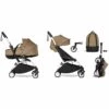 Babyzen YOYO2 Ultra Compact Complete 6+ Stroller With Bassinet & Rolling Bag Bundle - White/Toffee -Babyzen || Baby Jogger Shop babyzen yoyo2 ultra compact complete 6 stroller with bassinet rolling bag bundle white toffee 76