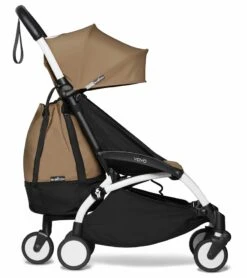 Babyzen YOYO2 Ultra Compact Complete 6+ Stroller With Bassinet & Rolling Bag Bundle - White/Toffee -Babyzen || Baby Jogger Shop babyzen yoyo2 ultra compact complete 6 stroller with bassinet rolling bag bundle white toffee 77 1