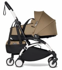 Babyzen YOYO2 Ultra Compact Complete 6+ Stroller With Bassinet & Rolling Bag Bundle - White/Toffee -Babyzen || Baby Jogger Shop babyzen yoyo2 ultra compact complete 6 stroller with bassinet rolling bag bundle white toffee 78