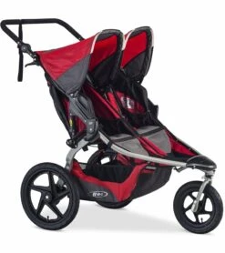 BOB 2017 / 2018 Revolution Flex 2.0 Duallie Double Jogging Stroller - Red