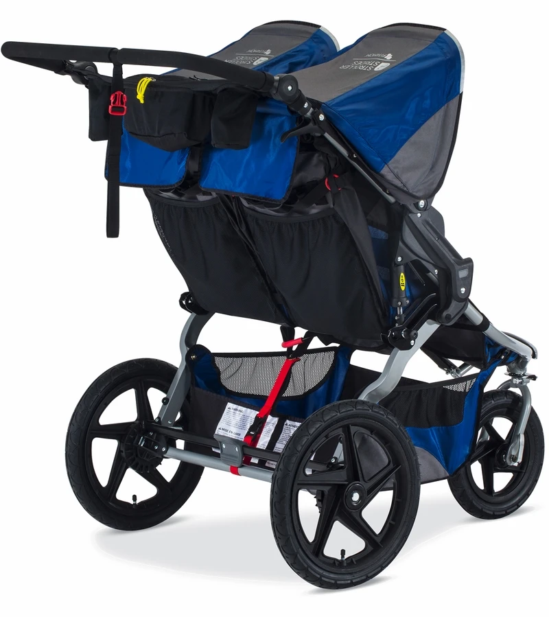 BOB 2017 / 2018 Stroller Strides Fitness Duallie Double Jogging Stroller - Blue 5 BOB 2017 / 2018 Stroller Strides Fitness Duallie Double Jogging Stroller - Blue - Image 3