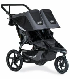 BOB 2019 Revolution Flex 3.0 Duallie Double Jogging Stroller - Graphite Black