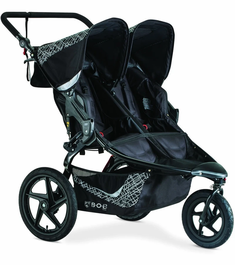BOB Revolution Flex 3.0 Duallie Double Jogging Stroller - Lunar Black 4 BOB Revolution Flex 3.0 Duallie Double Jogging Stroller - Lunar Black - Image 2
