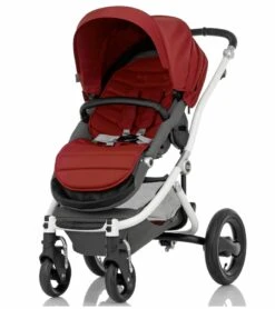 Britax Affinity Complete Stroller, White - Red Pepper