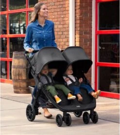 Britax B-Lively Double Stroller - Dove -Babyzen || Baby Jogger Shop britax b lively double stroller dove 182