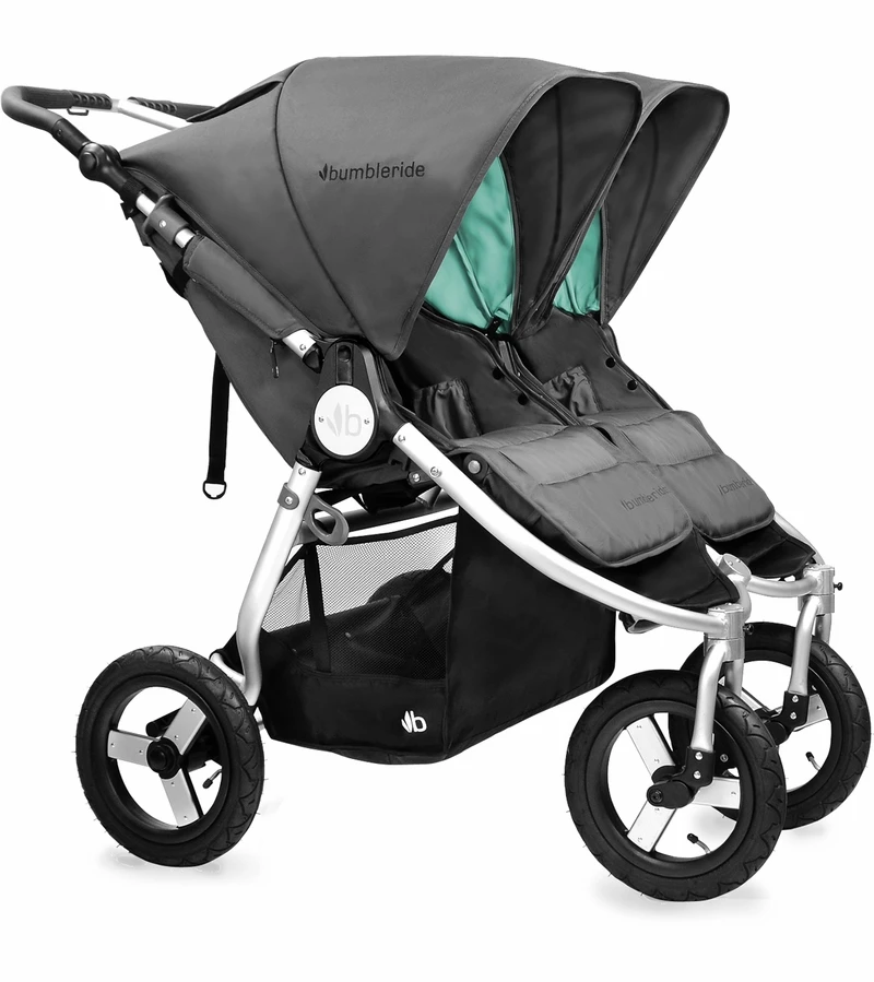 Bumbleride 2017 Indie Twin Stroller - Dawn Grey 3 Bumbleride 2017 Indie Twin Stroller - Dawn Grey